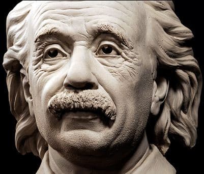 Philippe Faraut. Скульптура из глины. Эйнштейн